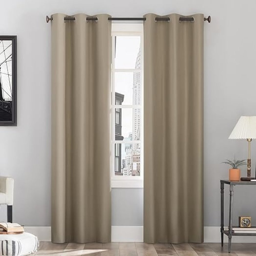 Sunzero Lichtenberg Blackout Grommet Curtain Panel Pair 54" x 54" Polyester NEW